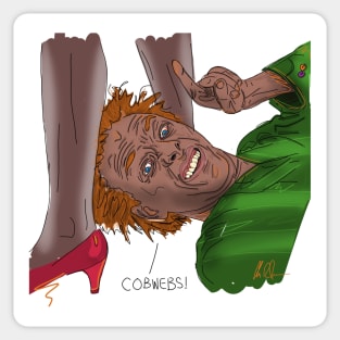 Drop Dead Fred's COBWEBS Sticker